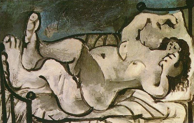 Nudo femminile sdraiato, 1965